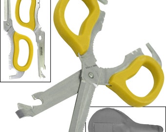 Multi-Purpose Detachable Scissors - Yellow by Trademark