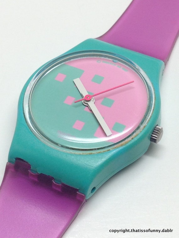 swatch pink watches