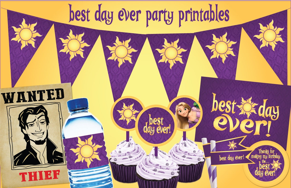 Rapunzel Best Day Ever Party Printables