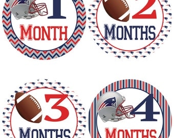 New England Patriots Baby Belly Stickers ~ Monthly Baby Stickers (343)