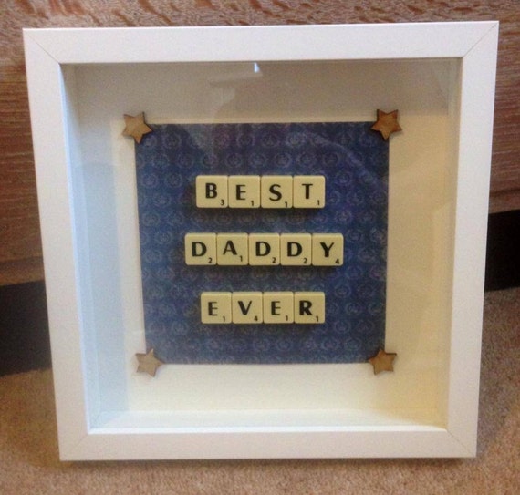 Best daddy ever fathers day frame ideal for a new dad.