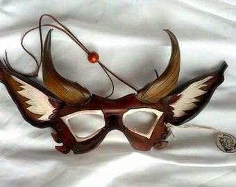Short Horn Satyr Mask Faun Mask Goat Mask