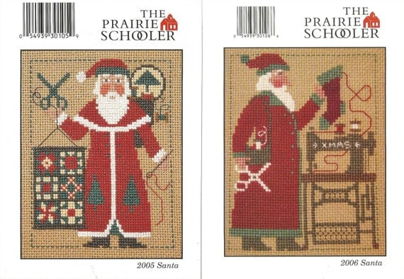 PRAIRIE SCHOOLER Yearly Santa Collection by NeedleCaseGoodies