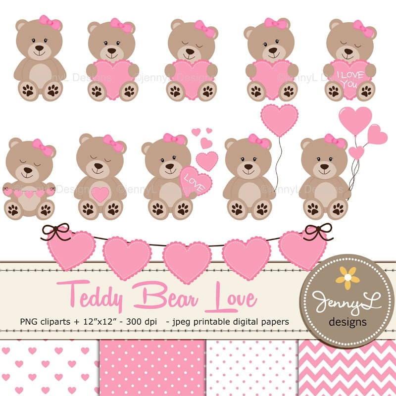 baby shower teddy bear clip art - photo #7