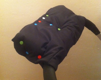 Handmuff - for pushchair - fits all pushchairs with one single handle bar- Bugaboo, Quinny, Uppababy and more!