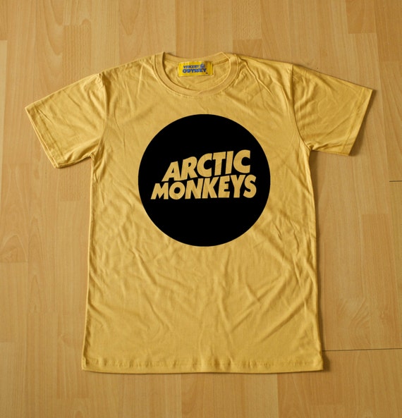 retro arctic monkeys yellow t shirt vintage look by vincentodyssey retro arctic monkeys yellow t shirt vintage look by vincentodyssey