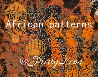 African patterns Journal Printable INSTANT DOWNLOAD decoupage paper ...