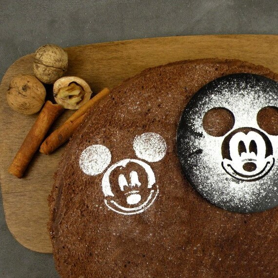 Mickey Mouse coffee stencil cake stencil cupcake stencil