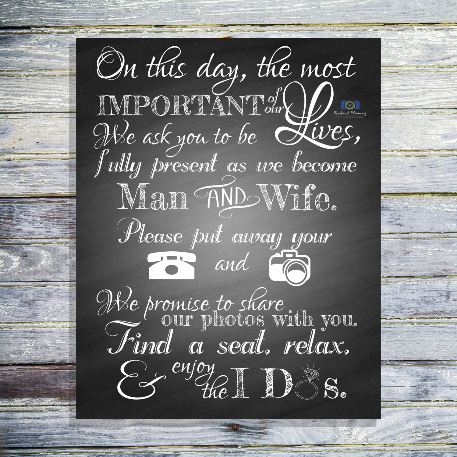 Unplugged Wedding Sign Printable Unplugged Ceremony Sign
