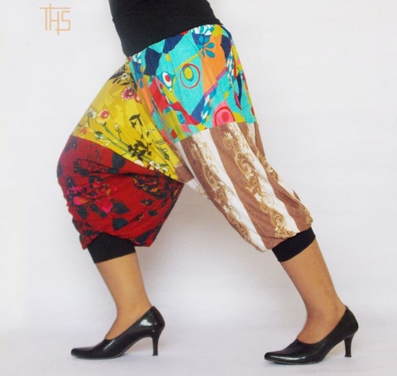 harem capri pants womens