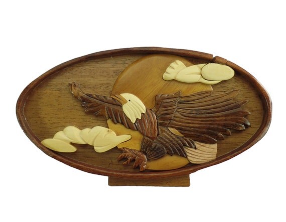 Flying Eagle USA Puzzle Box Jewelry Cash Gift Card