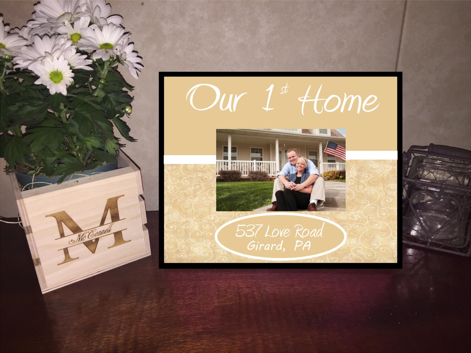 Our First Home Picture Frame/ Home Sweet Home Frame