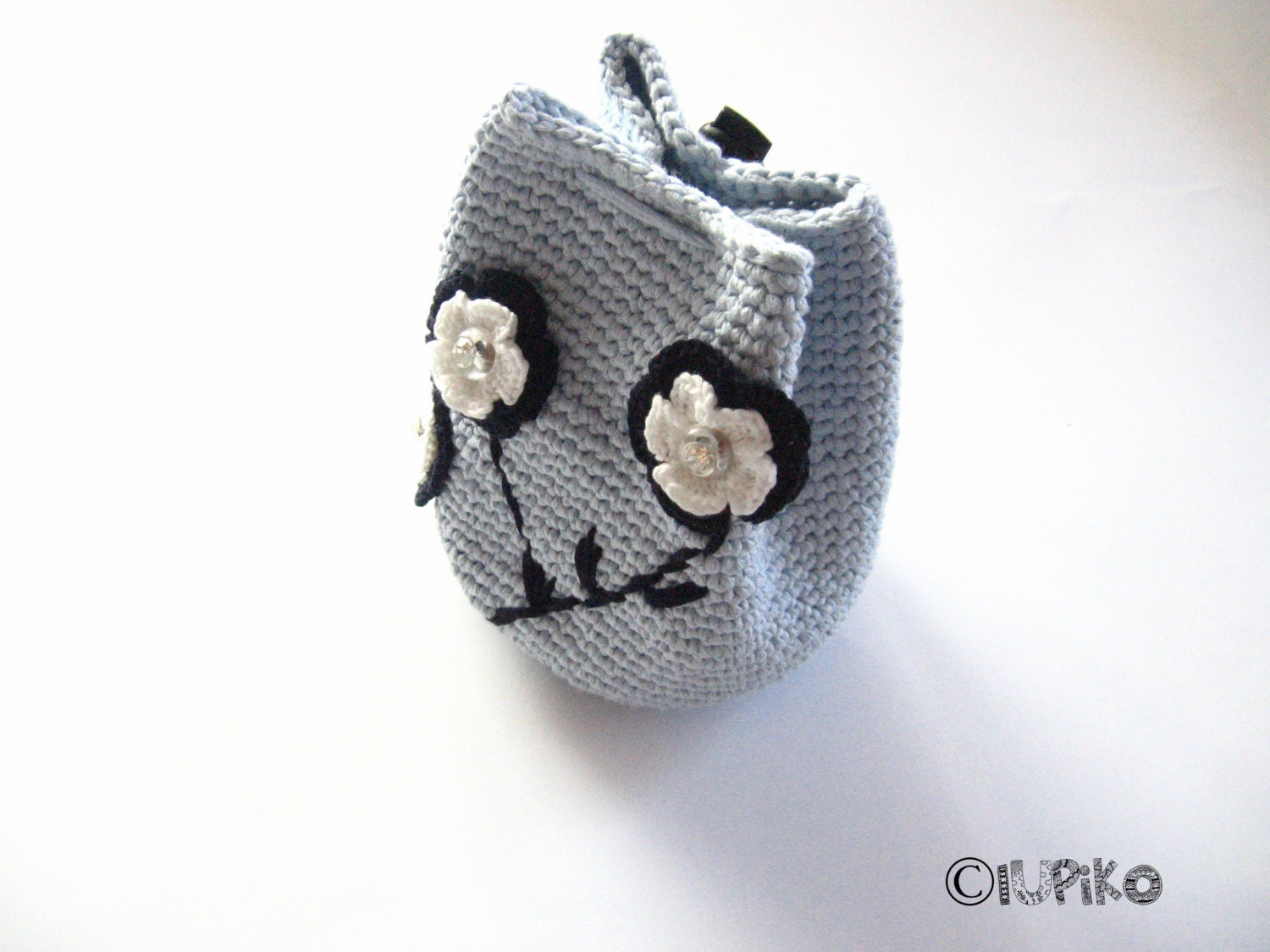 Crochet Purse Flowers Purse Jewelry Bag Crochet Sack Light