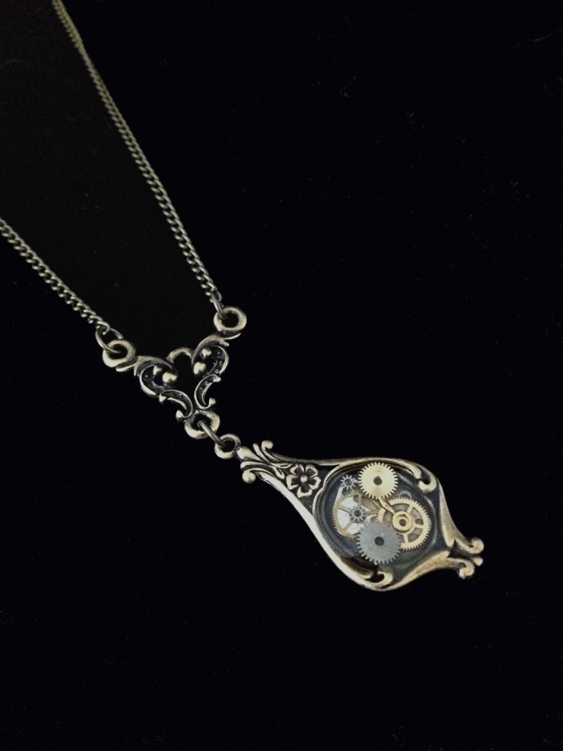 Victorian Steampunk Clockwork Necklace