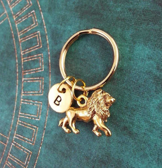 Lion Keychain SMALL Animal Keyring Custom Keyring Personalized