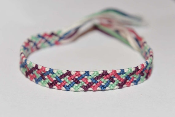 Multi-Colored Braided Weaved Knotted Embroidery Floss