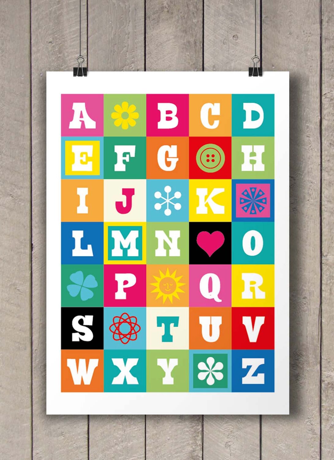 alphabet poster alphabet print abc poster alphabet