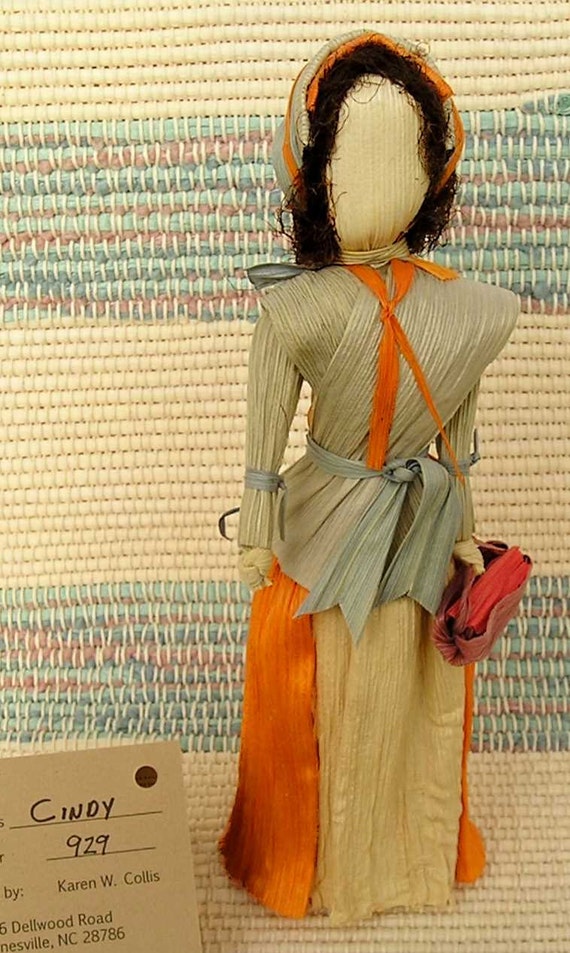 Corn Husk Doll Historic Appalachian Craft by SHUCKDOLLSBYKAREN