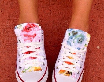 Floral Converse Chuck Taylor Shoes