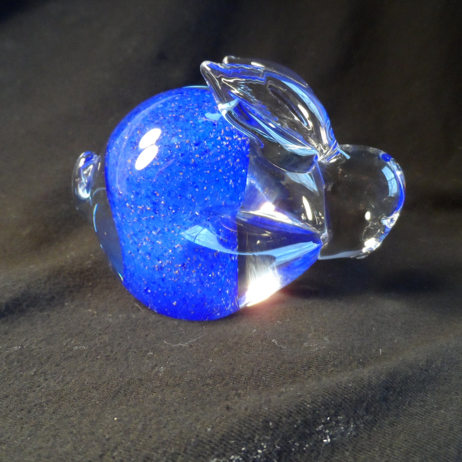 Paper Weight-Blue Bunny Paper Weight-Clear by BCScollectibles