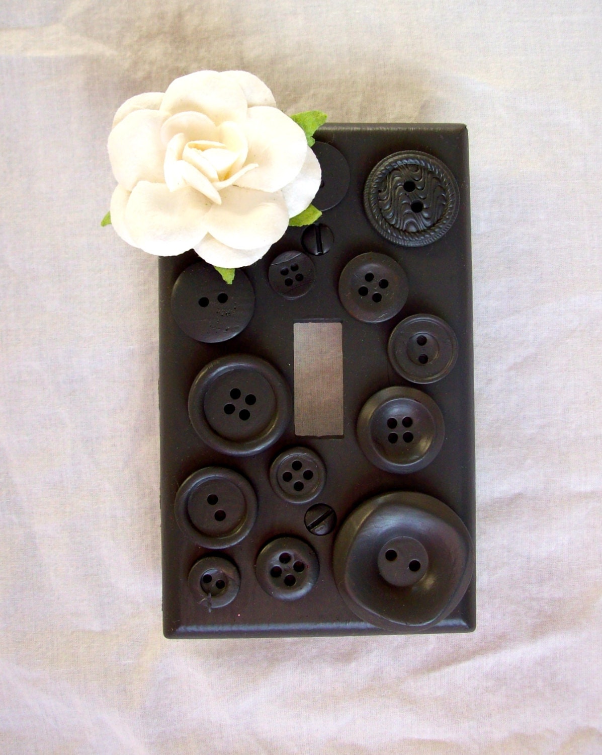 Beautiful Gray Light Switch Cover Plate with by SwitchCoversBySamD