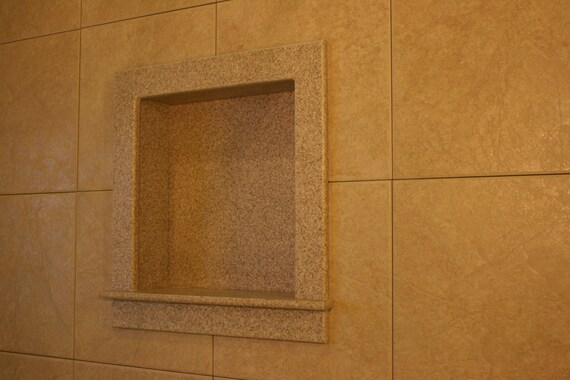 solid surface shower shelf