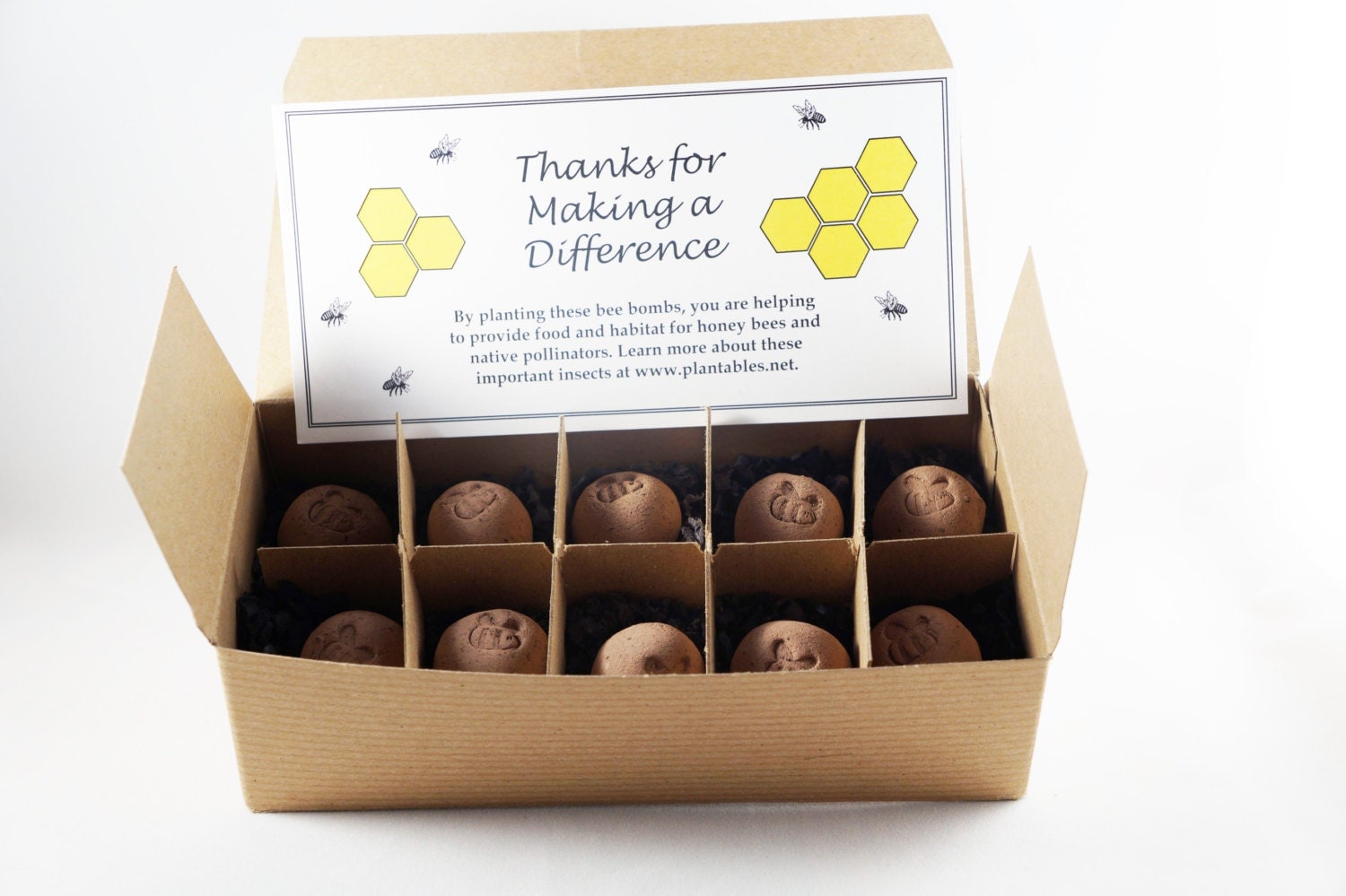 Bee Bombs wildflower seed balls for pollinators gift box of