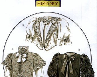 Butterick 4952 MAKING HISTORY COSTUME Cropped Victorian Civil War Jacket Trio Rachel Wallis Size 6 8 10 12