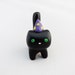 Halloween Black Cat Wizard Hat Polymer Clay Charm or Figure