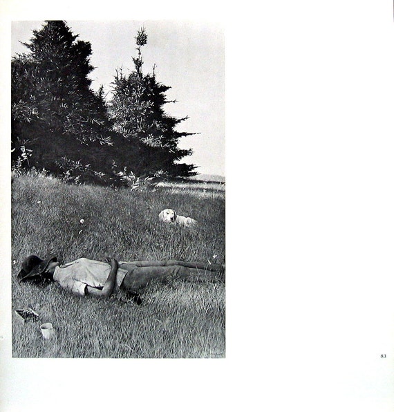 1966 Andrew Wyeth Print Distant Thunder Black and White