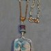 Owl Resin Pendant Necklace -Resin Pendant Double Sided With Owls - Vintage Style Necklace - SRAJD