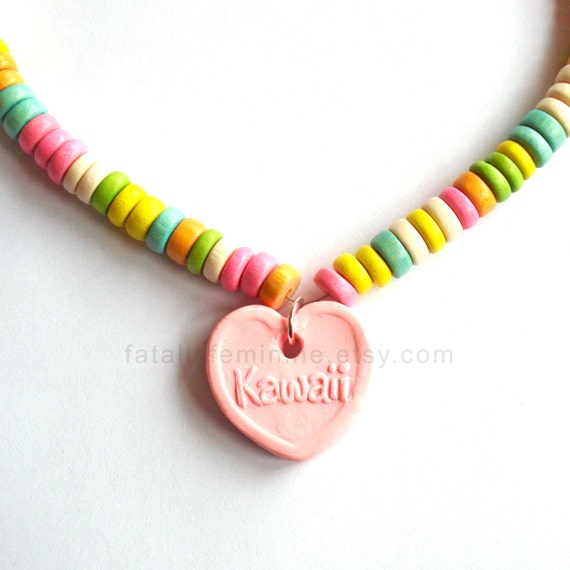 Candy Necklace Faux Candy Necklace Pastel Candy Choker Rainbow Choker