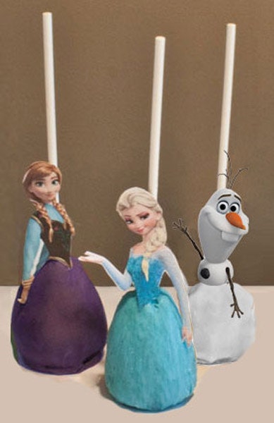 disney frozen cake pop topper printable digital by chicaandjo