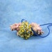 Blue Ringed Octopus Necklace, Yellow & Blue Polymer Clay Cephalopod Jewelry