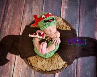 Newborn Teenage Mutant Ninja Turtle three piece set