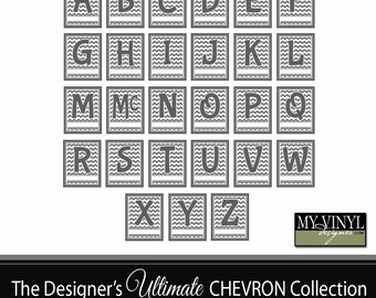 Chevron Alphabet SVG - Svg Gsd Eps Ai - Alphabet Cuttable SVG - Cricut Chevron Font - SVG Chevron Font - Chevron Monogram Font