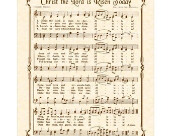 If I Could Hear My Mother Pray Again 8x10 Antique Hymn Art