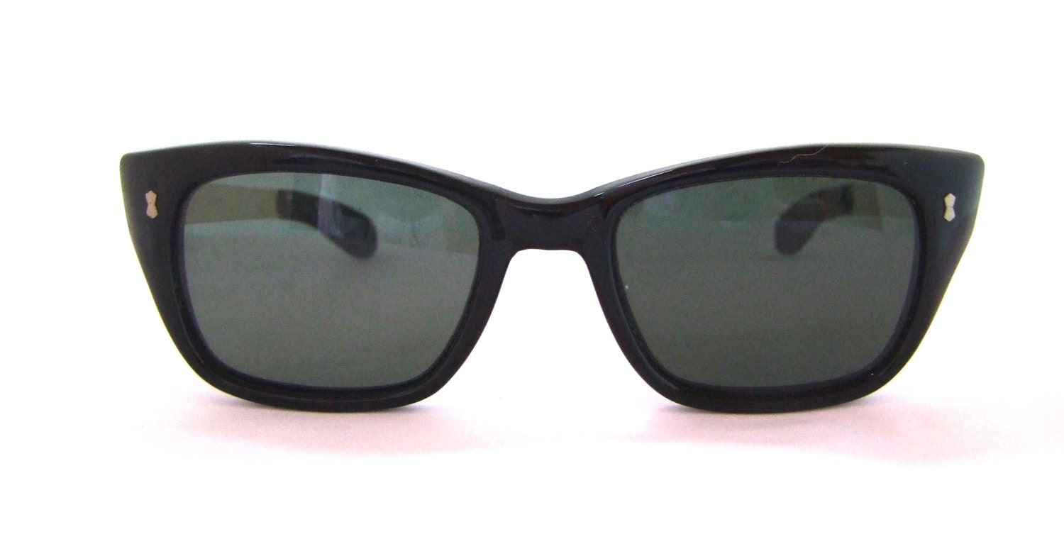 Rare Black Bad Boy Sunglasses // 1960s // by ifoundgallery