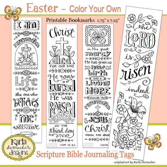 easter color your own jesus is alive bible bookmarks bible