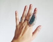 The Sea Agate Adjustable Ring