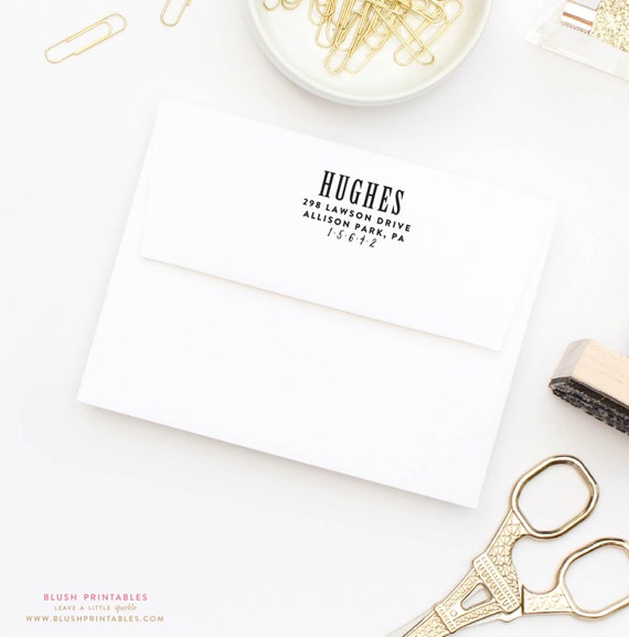 Custom Return Address Stamp - 2.5x1" Wooden Rubber Custom Stamp - Moving Announcement - Wood Handle and Art Mount Stamp Options Available Il_570xn