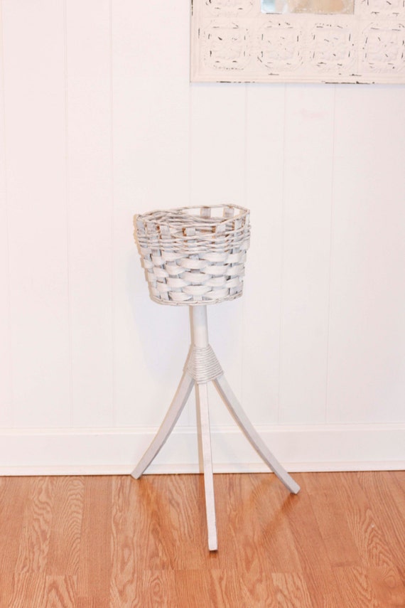 Wicker Plant Stand White Wicker Rattan Plant Stand Tall