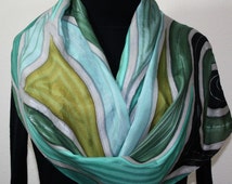 Popular items for olive silk scarf on Etsy