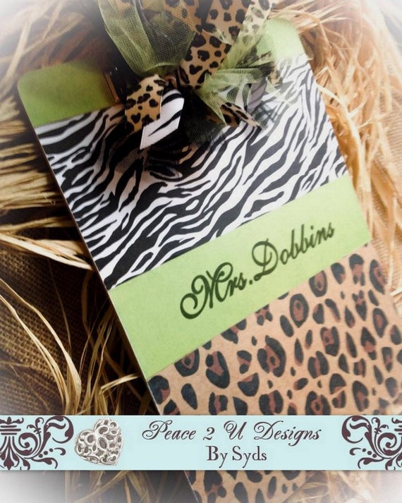 Items Similar To Lime Greenzebraanimal Print Clipboard 9x12 On Etsy