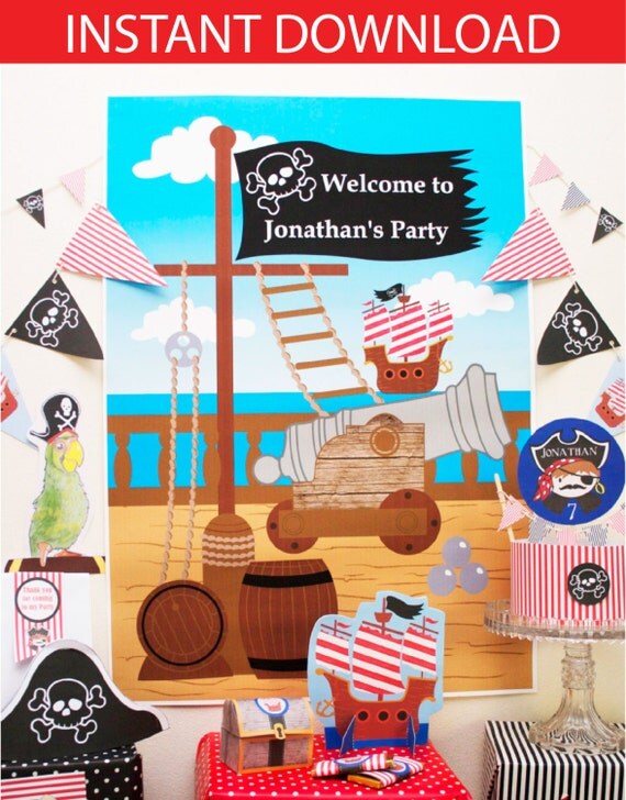 Pirate Party Backdrop Il_570xn
