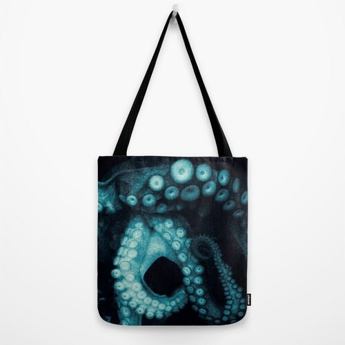 Tote Bag Octopus Tote Bag Octopus Market Shopping Bag Book