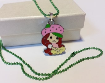 Sale! sweet strawberry girl Necklace