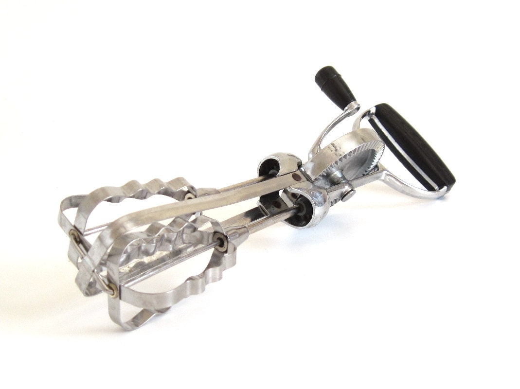 Flint Egg Beater Hand Crank Mixer Stainless Steel Kitchen