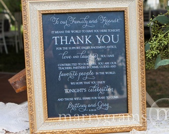 Advice & Well Wishes Table Sign Wedding Reception by marrygrams