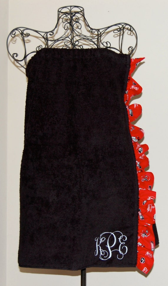 Monogrammed Towel Wrap with University of by smberrier